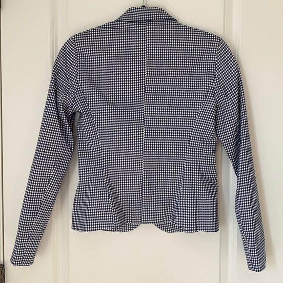 Jacob tailor blue and white suit jacket - Picture 4 of 4